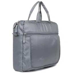 Yelloe Grey Solid Large Laptop Messenger Bag image 5