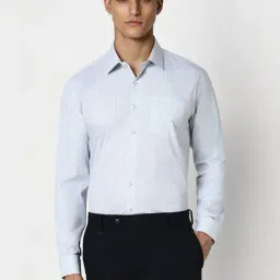 Van Heusen Blue Slim Fit Printed Shirt-picture-20