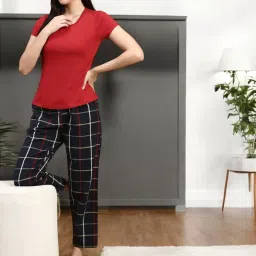 Kryptic Black & Green Cotton Relaxed Fit Printed Lounge Pants - Pack of 2 image 5