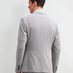 Arrow Grey Slim Fit Self Pattern Blazer image 2