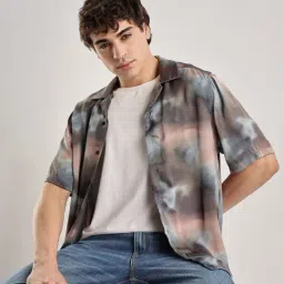 Calvin Klein Jeans Blue Abstract Regular Fit Shirt-picture-41