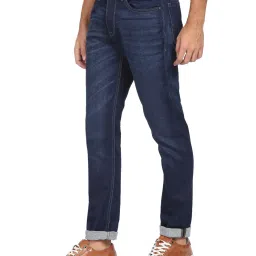 Arrow Sport Dark Blue Cotton Slim Fit Jeans image 3