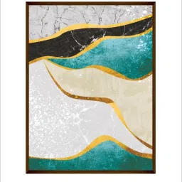 The Art House Abstract Multicolor Canvas Painting image 2