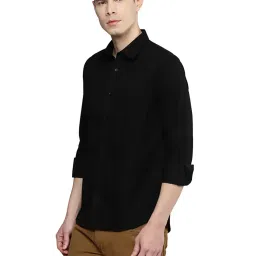 Allen Cooper Black Regular Fit Shirt image 3