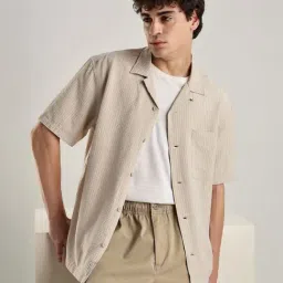 Calvin Klein Jeans Beige Self Comfort Fit Shirt-picture-37