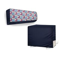 The Furnishing Tree Split AC Cover Set of Indoor and Outdoor Unit Used for 1 Ton Bluestar PLU Surfa-picture-21