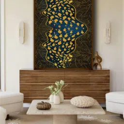 The Art House Abstract Multicolor Canvas Painting image 1