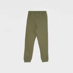 Fame Forever by Lifestyle Boys Olive Cotton Printed Track Pants image 2