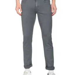 Arrow Sport Dark Grey Cotton Slim Fit Jeans image 1