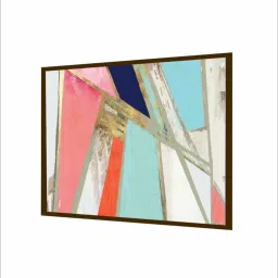 The Art House Abstract Multicolor Canvas Painting image 3