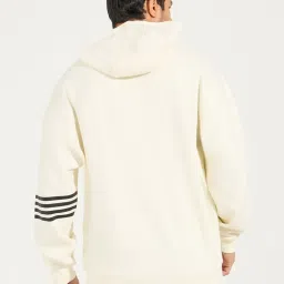 Styli Cream Cotton Comfort fit Solid Hoodies image 2