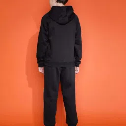 Lil Tomatoes Boys Black Printed Full Sleeves Tracksuits image 2