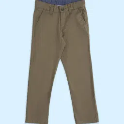 Pantaloons Junior Beige Cotton Regular Fit Trousers-picture-22