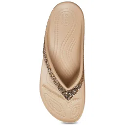 Crocs Women's Sloane Gold Thong Sandals image 3