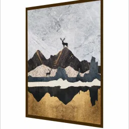 The Art House Abstract Multicolor Canvas Painting image 3