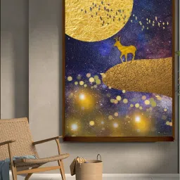 The Art House Abstract Multicolor Canvas Painting image 1