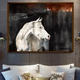 The Art House Abstract Multicolor Canvas Painting image 1