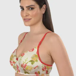 mod & shy Green Floral Lightly Padded Bra image 3