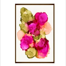 The Art House Abstract Multicolor Canvas Painting image 2