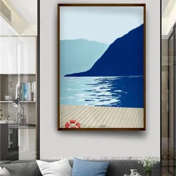 The Art House Abstract Multicolor Canvas Painting image 1