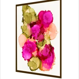 The Art House Abstract Multicolor Canvas Painting image 3