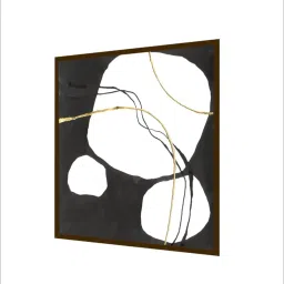 The Art House Abstract Multicolor Canvas Painting image 3