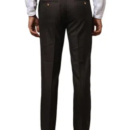 Raymond Brown Slim Fit Checks Trousers image 2