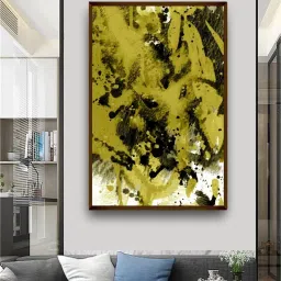 The Art House Abstract Multicolor Canvas Painting image 1
