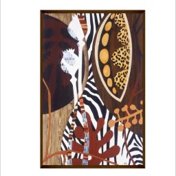 The Art House Abstract Multicolor Canvas Painting image 2