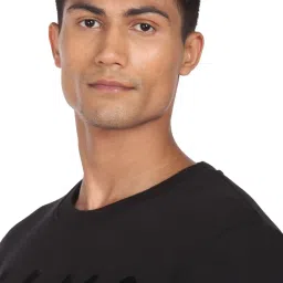 Arrow New York Black Cotton Regular Fit Embriodery SweatShirt image 4