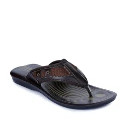 Aha by Liberty Men's Brown Thong Sandals image 1