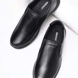 Regal Men's Comfort Black Slip-On Shoes-image-83