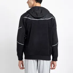 Adidas Black Regular Fit Printed Sports Hoodie image 2