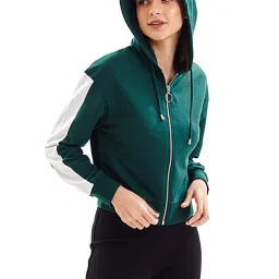Cover Story Green Hooded Sweatshirt image 3