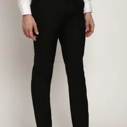 Cantabil Black Cotton Regular Fit Trousers image 4