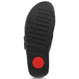 FitFlop Women's Black Cross Strap Wedges image 4