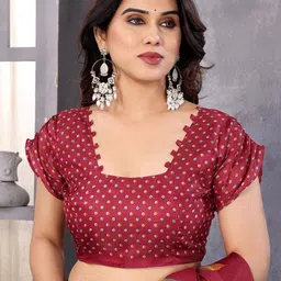 KALINI Floral Art Silk Half and Half Saree image 4