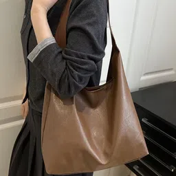 StyleCast x Revolte PU Oversized Structured Tote Bag image 2