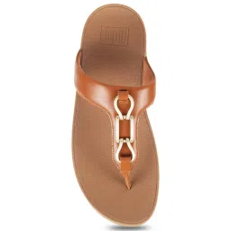 FitFlop Women's Tan Thong Wedges image 3