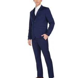 Arrow Navy Regular Fit Three Piece Suit image 3