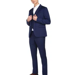 Arrow Navy Regular Fit Three Piece Suit image 5