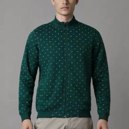 Louis Philippe Green Regular Fit Printed Sweatshirt-picture-22