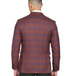 Arrow Rust Regular Fit Checks Blazer image 2