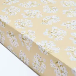 Westside Home Yellow Floral Design Queen Bed Sheet Set image 2