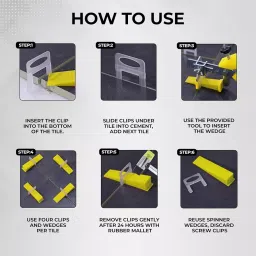 Robustt 2 mm Plastic Weather Resistant Tile Level Spacer (Pack of 200 Pcs) image 5