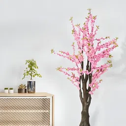 Royaloak Pink & Green Three Head Cockscomb Foam Stick Artificial Flower-picture-10