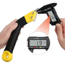 FLAMINGO ENTERPRISE Tile Grout Removal Tool Wood Cutter Silicone & Carbide Yellow & Black, FM-136 image 5