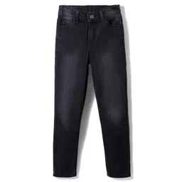 Pine Kids Denim Full Length Jeans Washed Jeans - Black-image-91