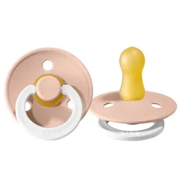 BIBS Pacifier Colour 2 Pack Latex Size 1 Blush Glow/Blush Glow - 0+m-picture-11