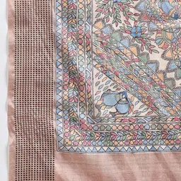 KALINI Ethnic Motifs Silk Blend Designer Tussar Saree image 2